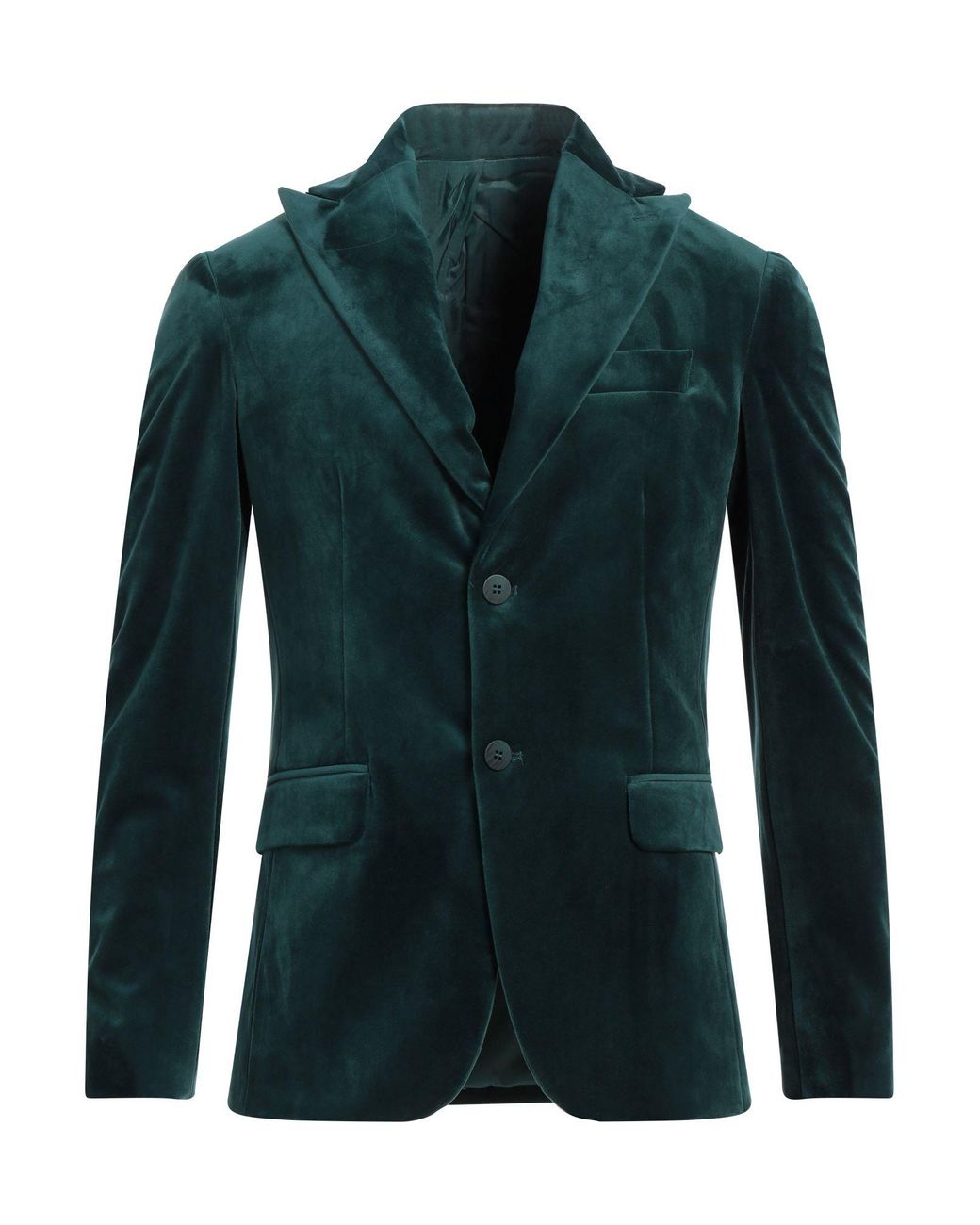 TELA-N° Green Dark Blazer Polyester for men