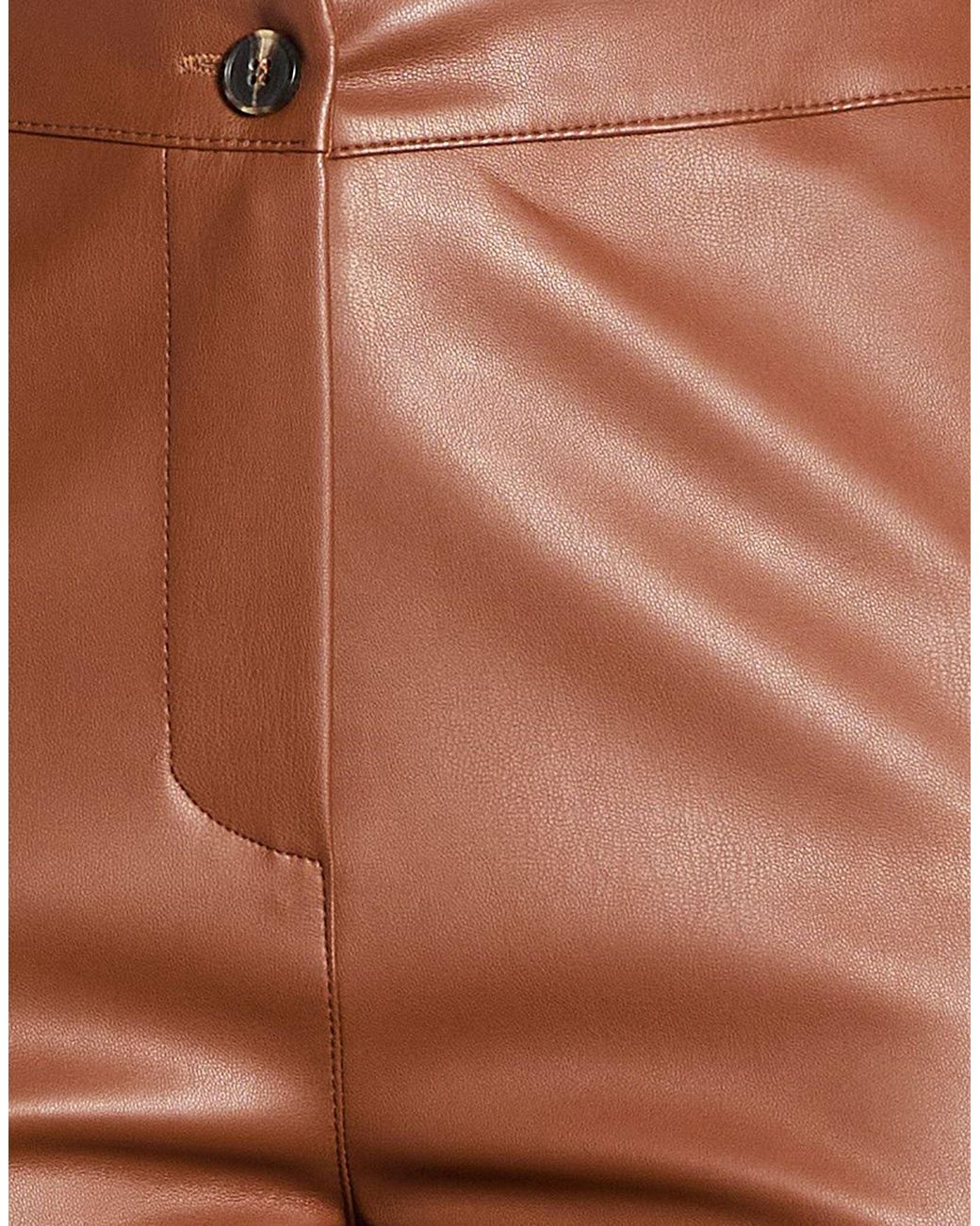 Kaos Brown Pants Polyurethane, Polyester