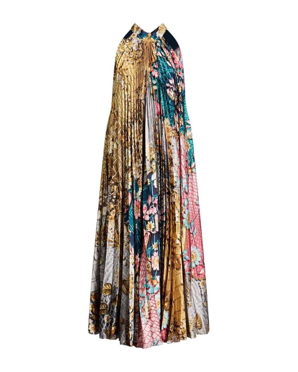 Mary Katrantzou White Deep Maxi Dress Polyester
