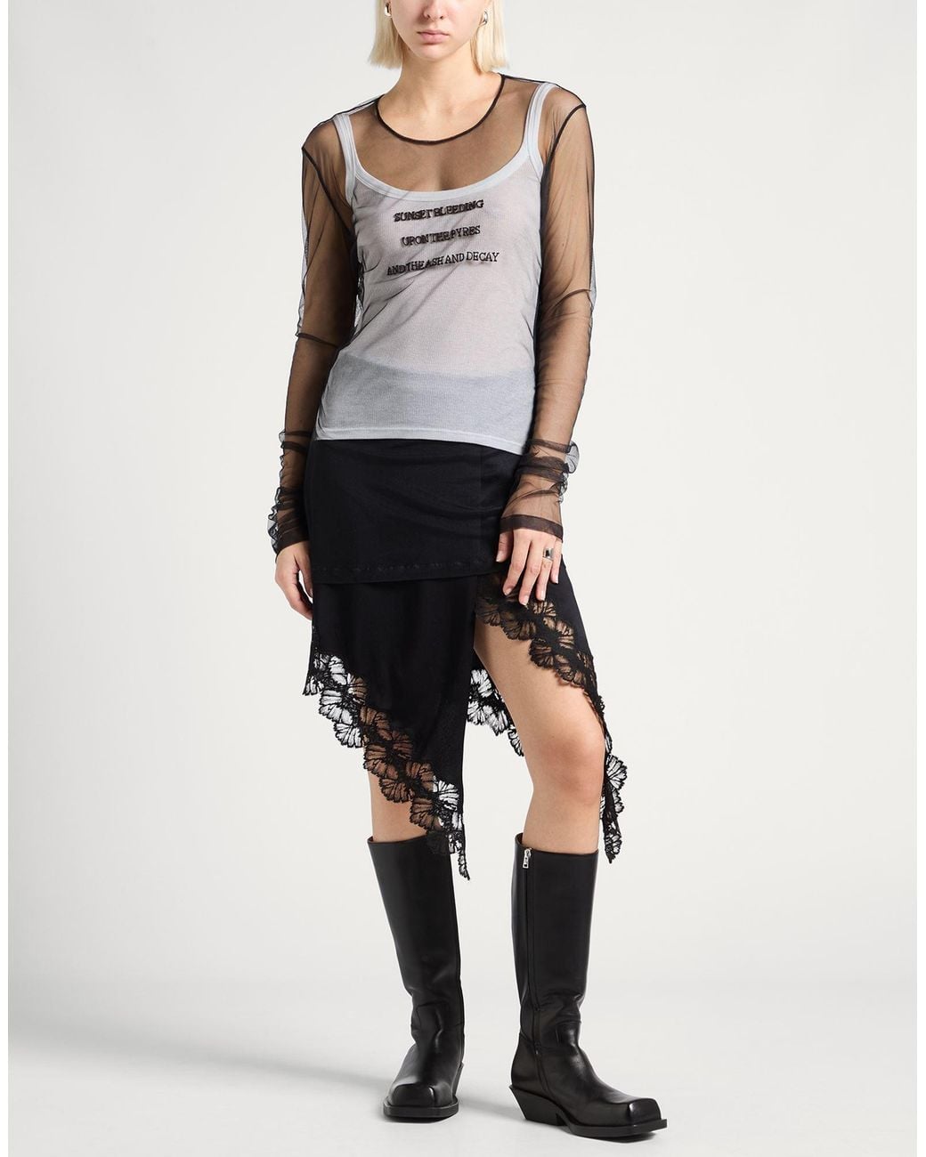 Ann Demeulemeester Gray T-Shirts