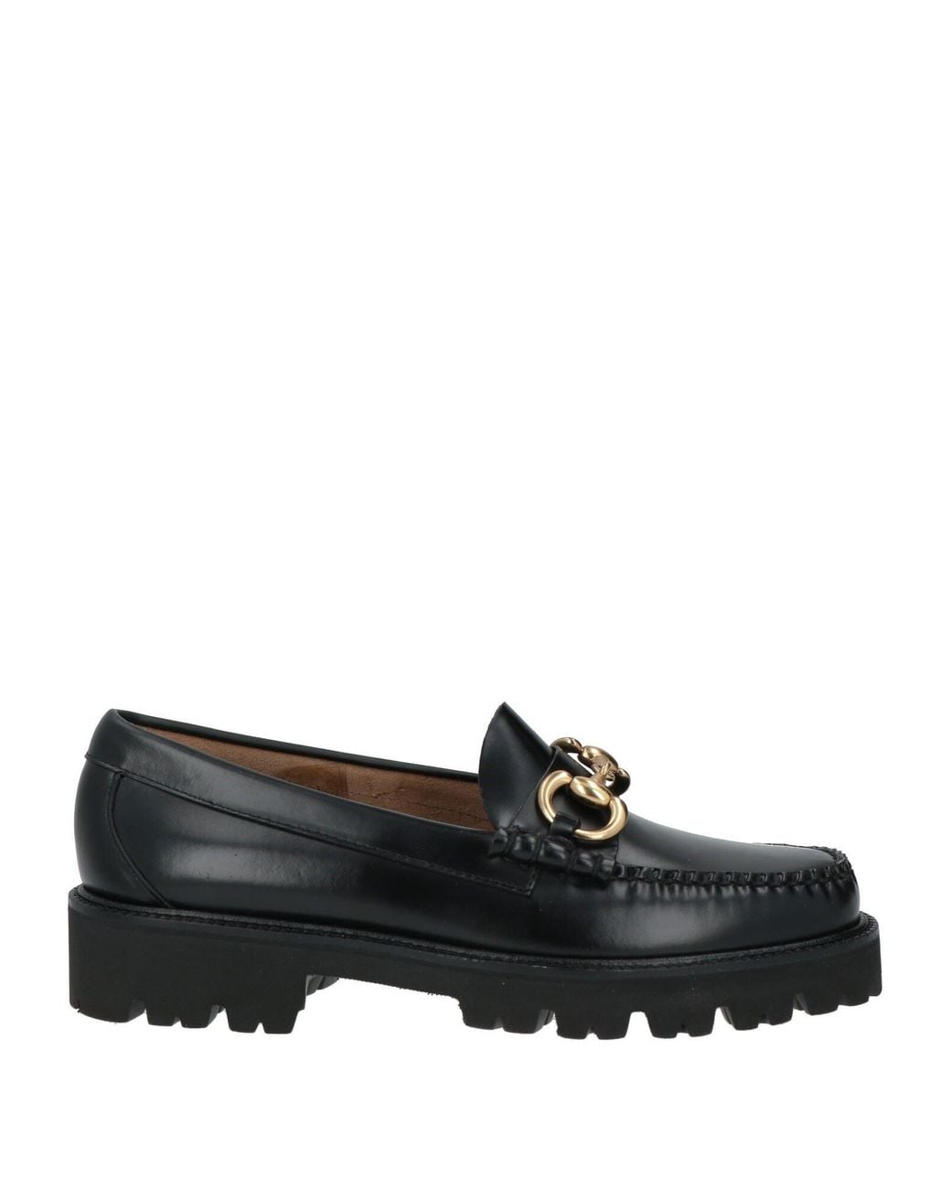 G.H.BASS Black Weejun Superlug Lincoln Loafers Leather for men