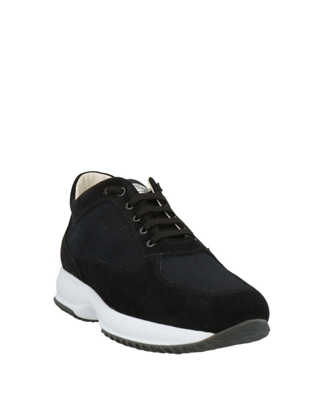 Hogan Black Sneakers Leather, Textile Fibers for men