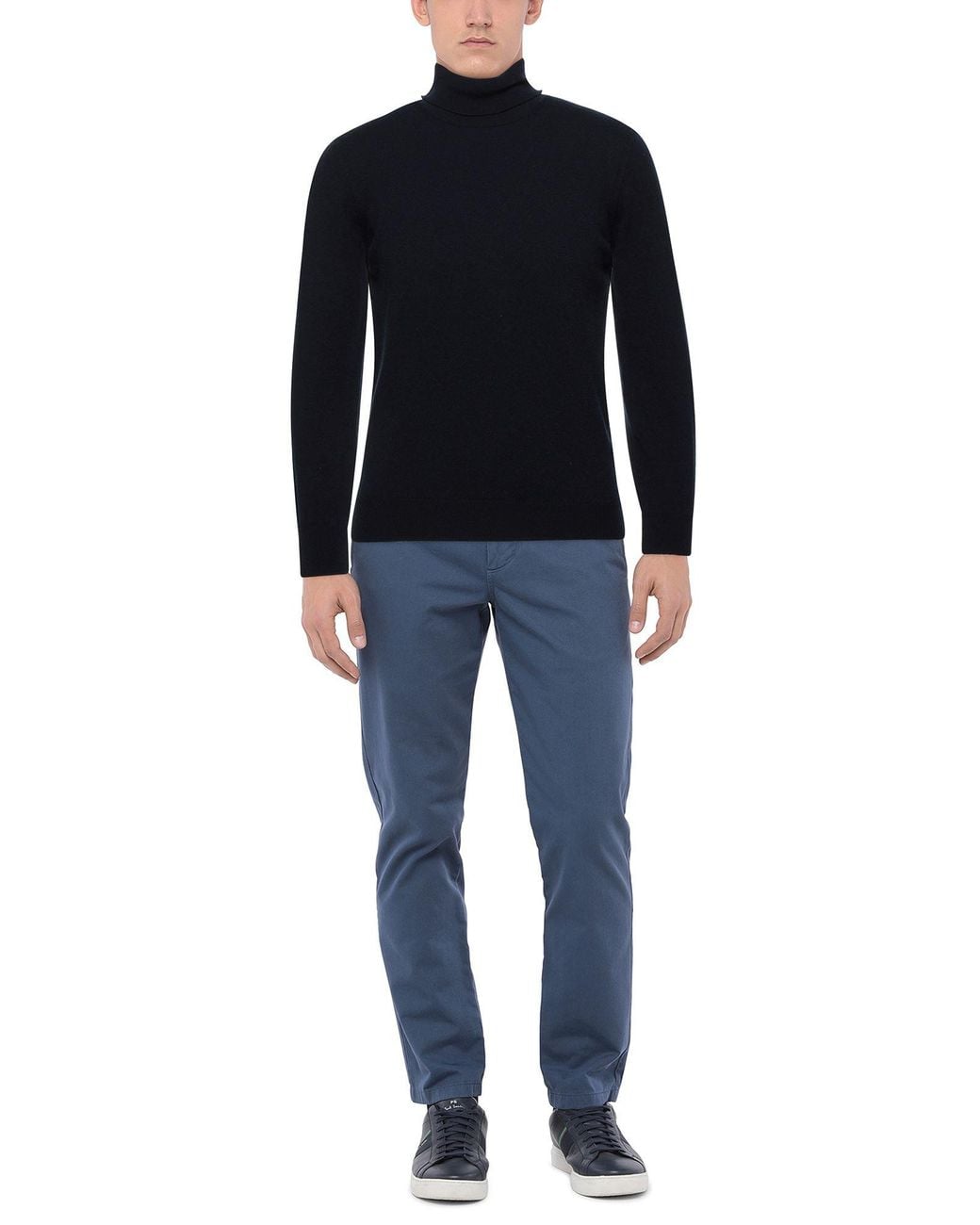 FILIPPO DE LAURENTIIS Blue Turtleneck for men