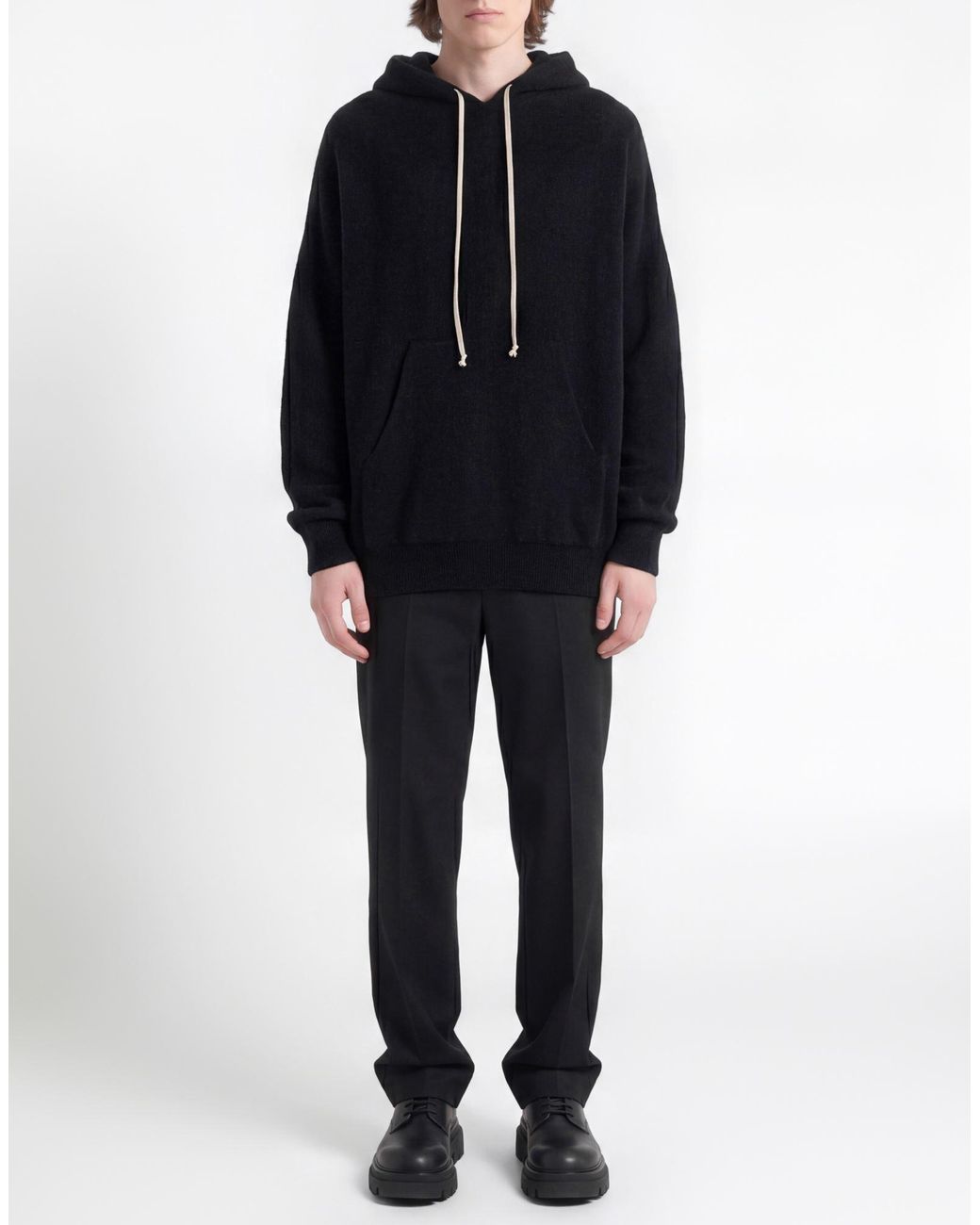 Rick Owens Black Sweater Alpaca Wool, Polyamide, Wool, Elastane for men