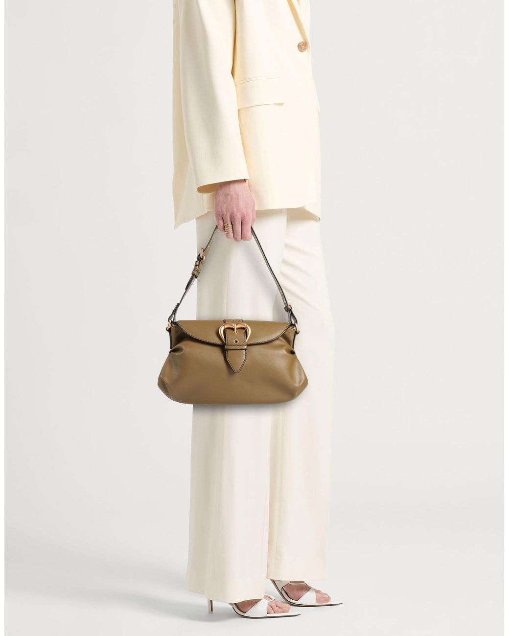 Pinko Metallic Handbag Leather