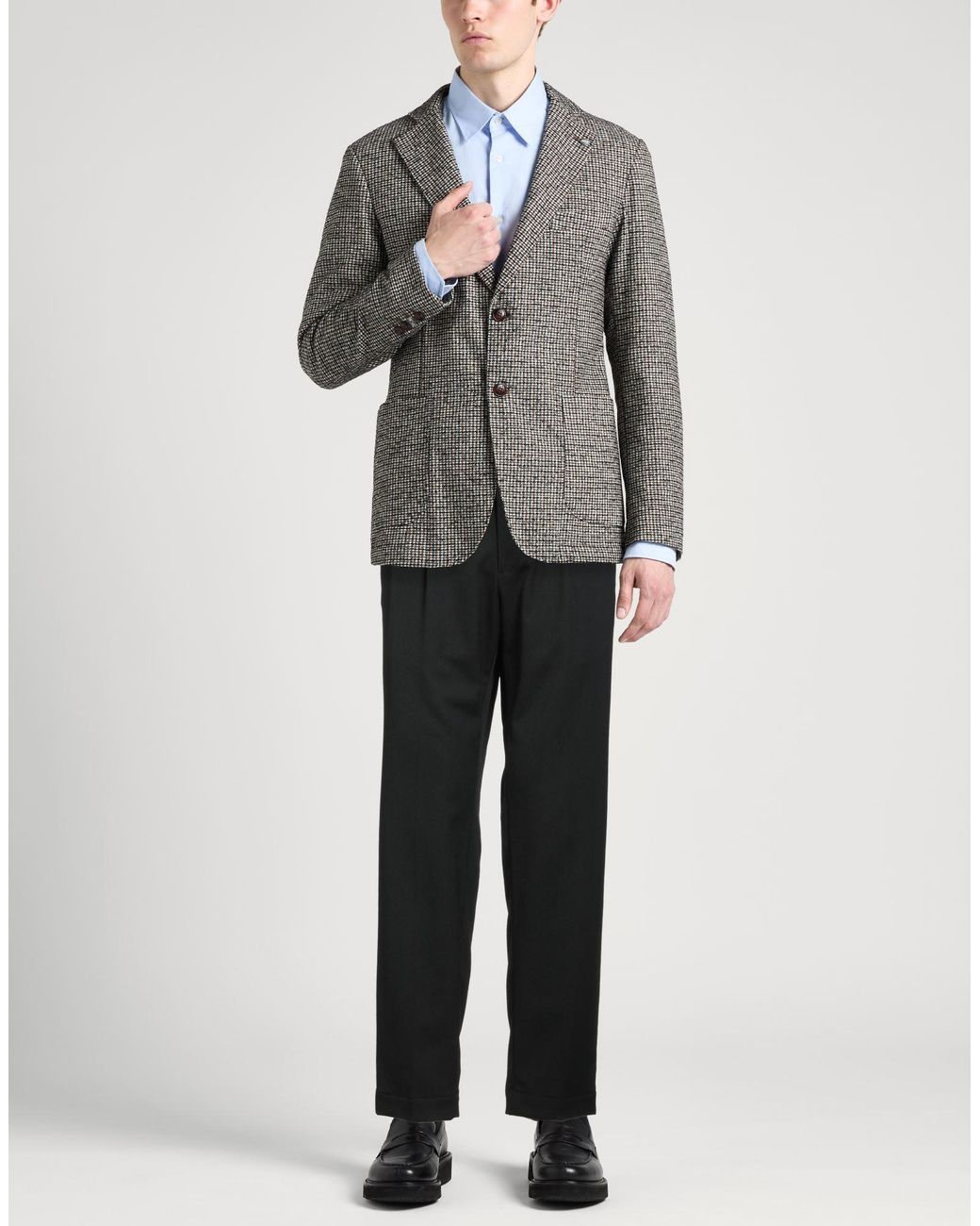 Santaniello Black Pants for men