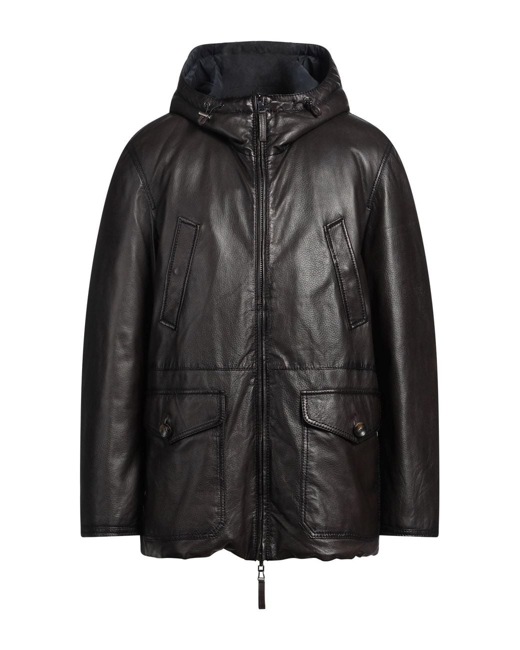 THE JACK AND JACKIE LEATHERS Black Jacket Leather for men