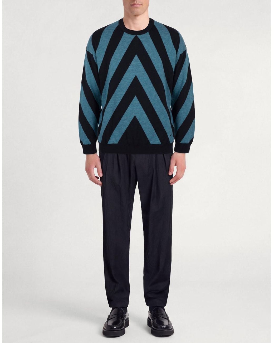 Emporio Armani Blue Sweaters for men