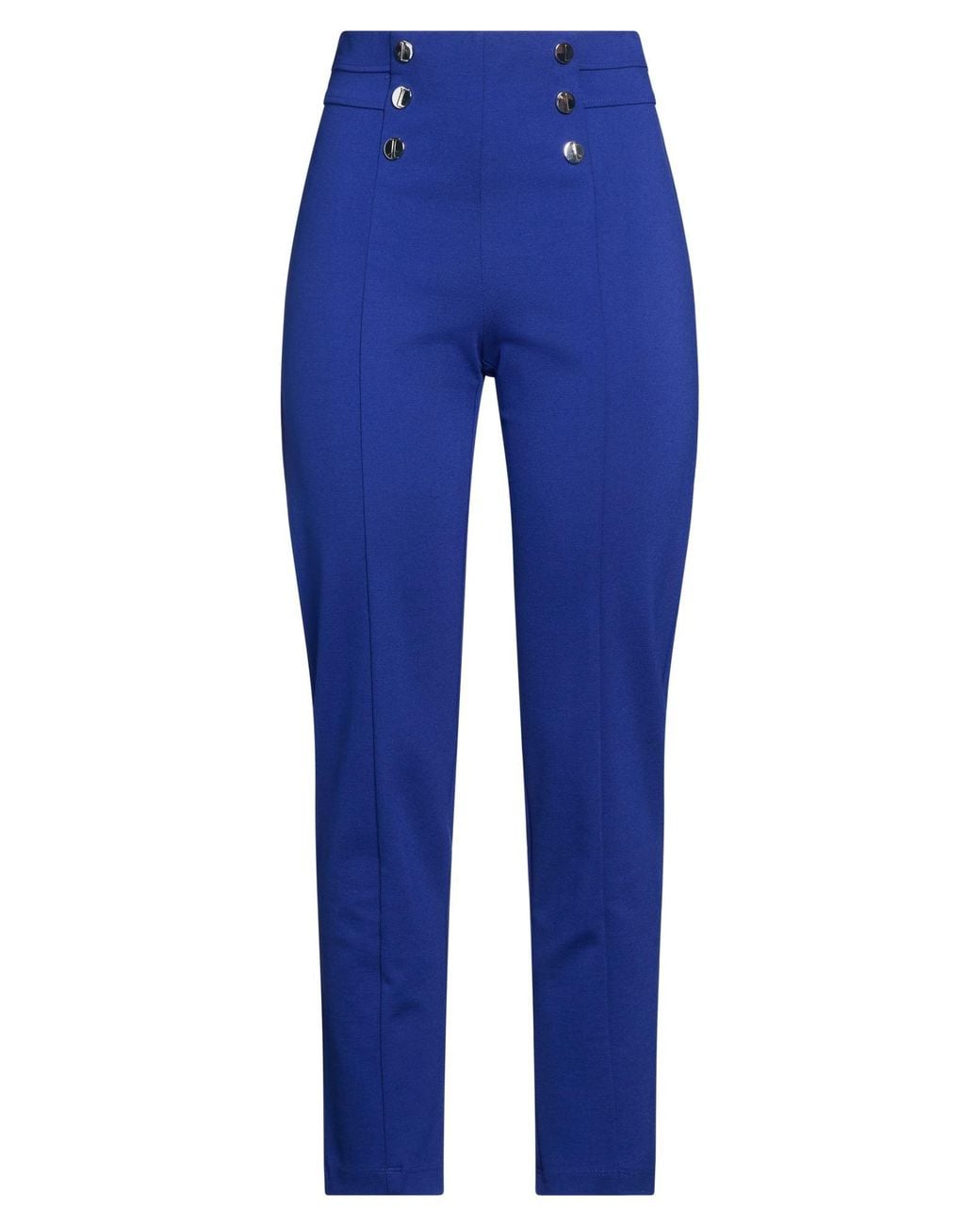 Diana Gallesi Blue Pants Viscose, Polyamide, Elastane