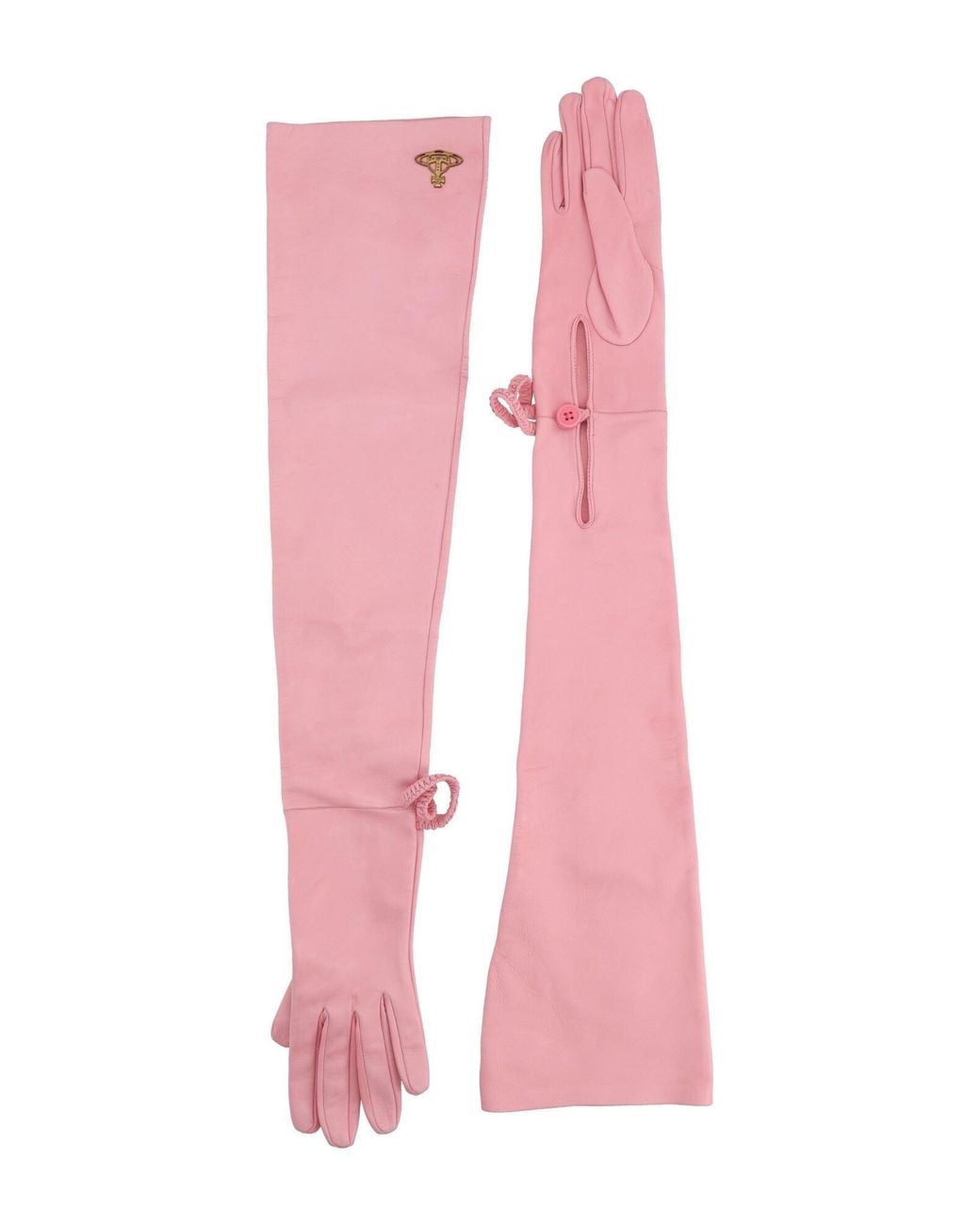 Vivienne Westwood Pink Gloves Leather