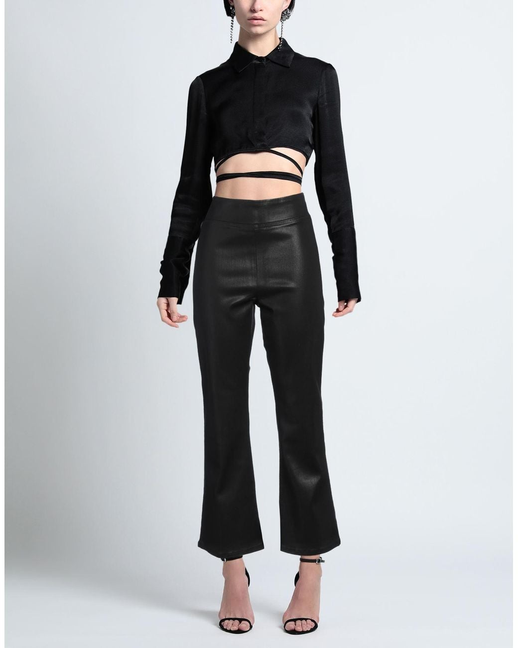 FRAME Black Jeans Lyocell, Cotton, Post-Consumer Recycled Cotton, Recycled Polyester, Elastane