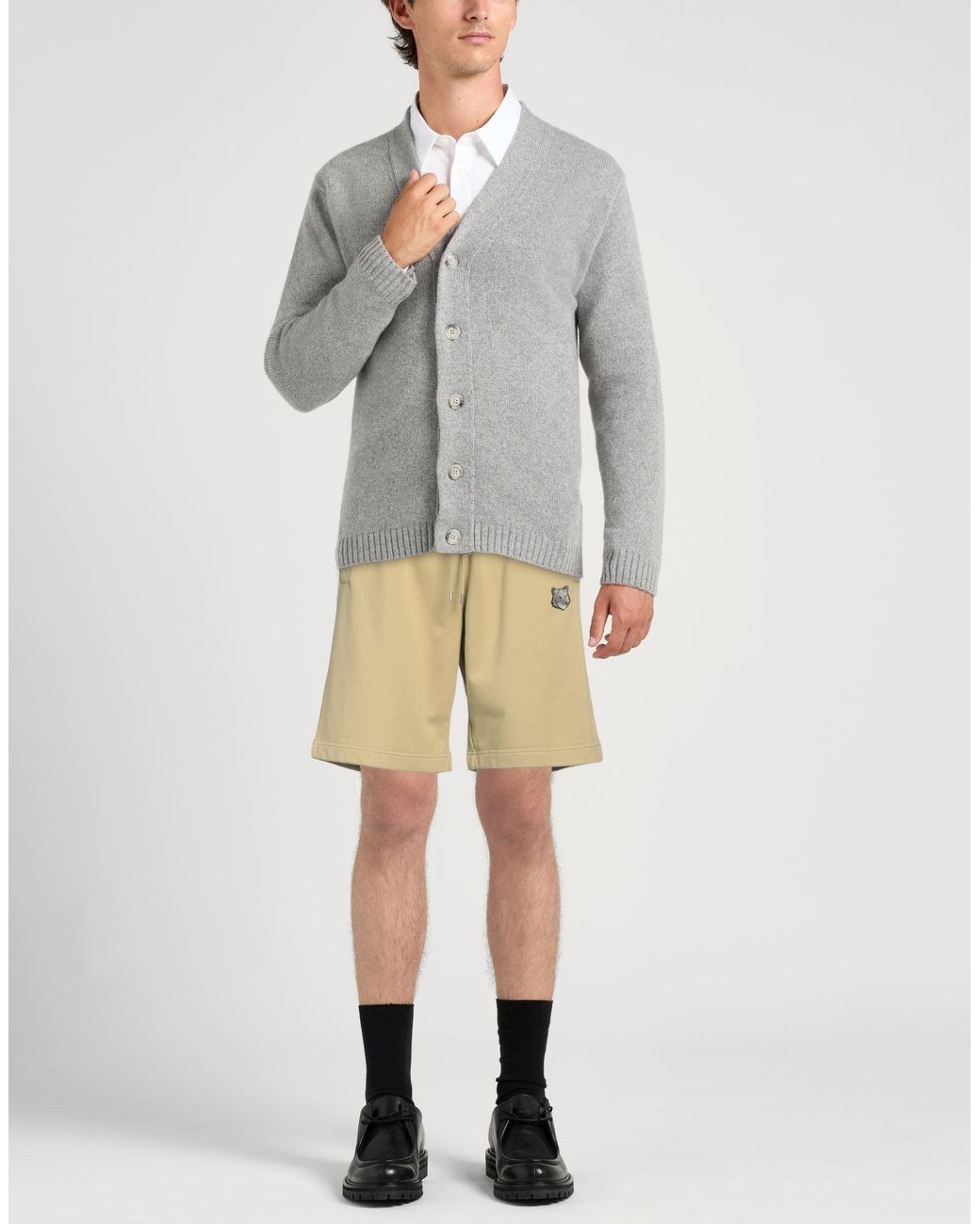 Maison Kitsuné Natural Shorts & Bermuda Shorts Cotton for men