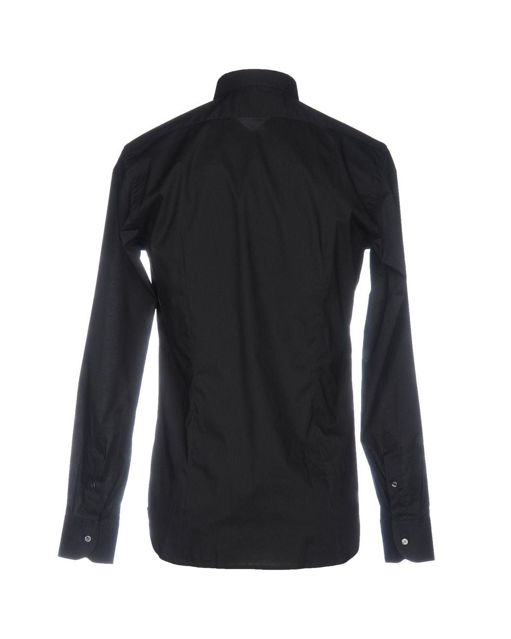 Manuel Ritz Black Shirt Cotton, Elastane for men
