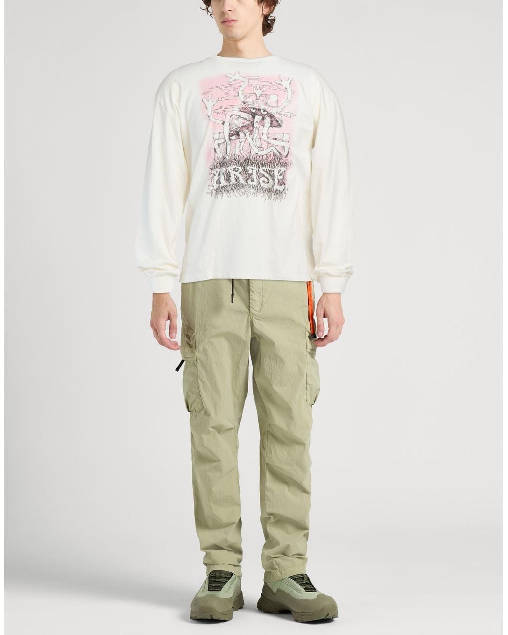 Aries White T-Shirt for men