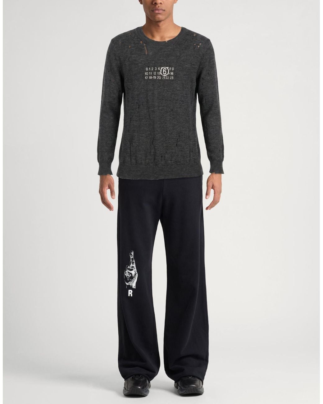 MM6 by Maison Margiela Black Sweater Virgin Wool for men