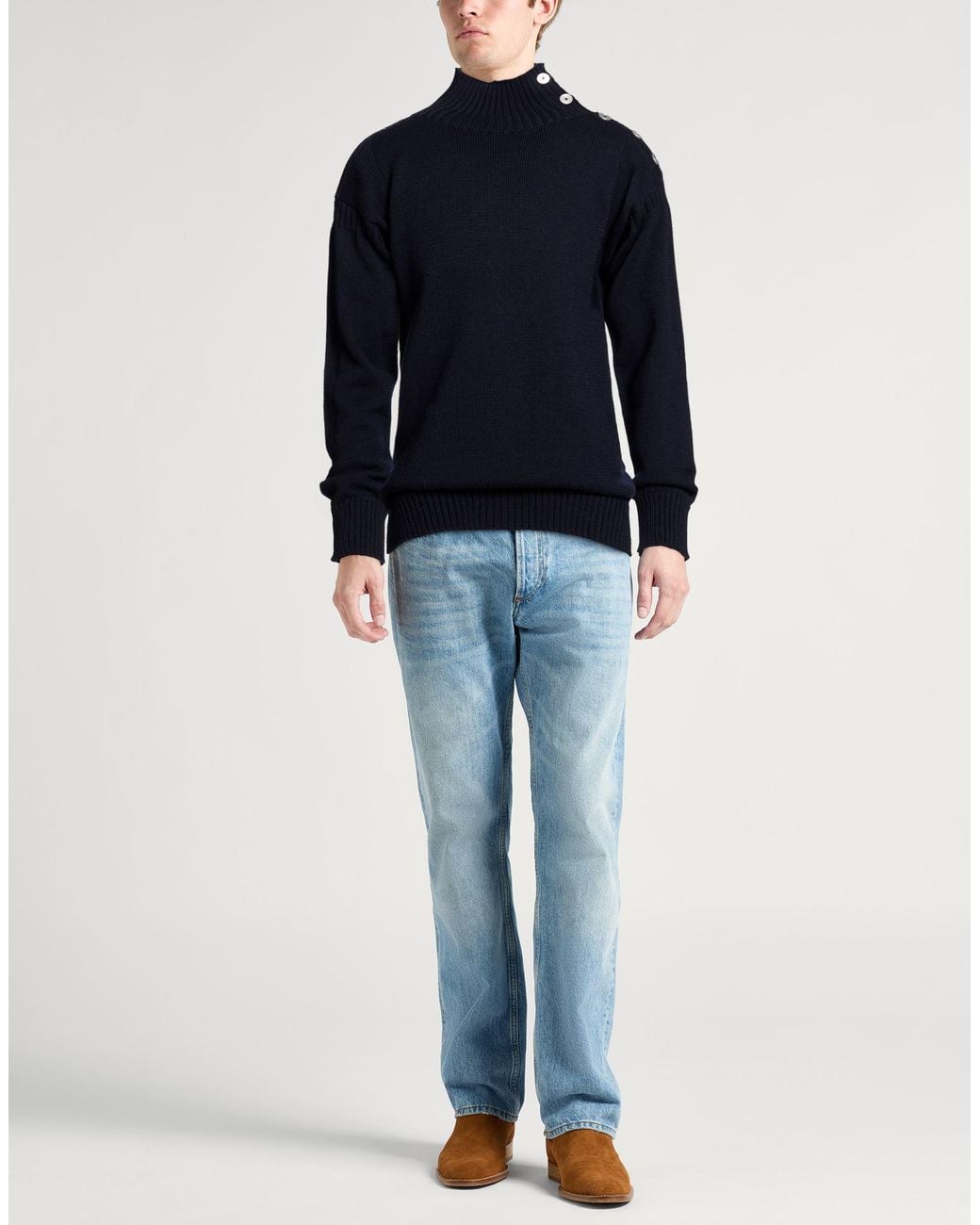 Jil Sander Blue Midnight Sweater Wool for men