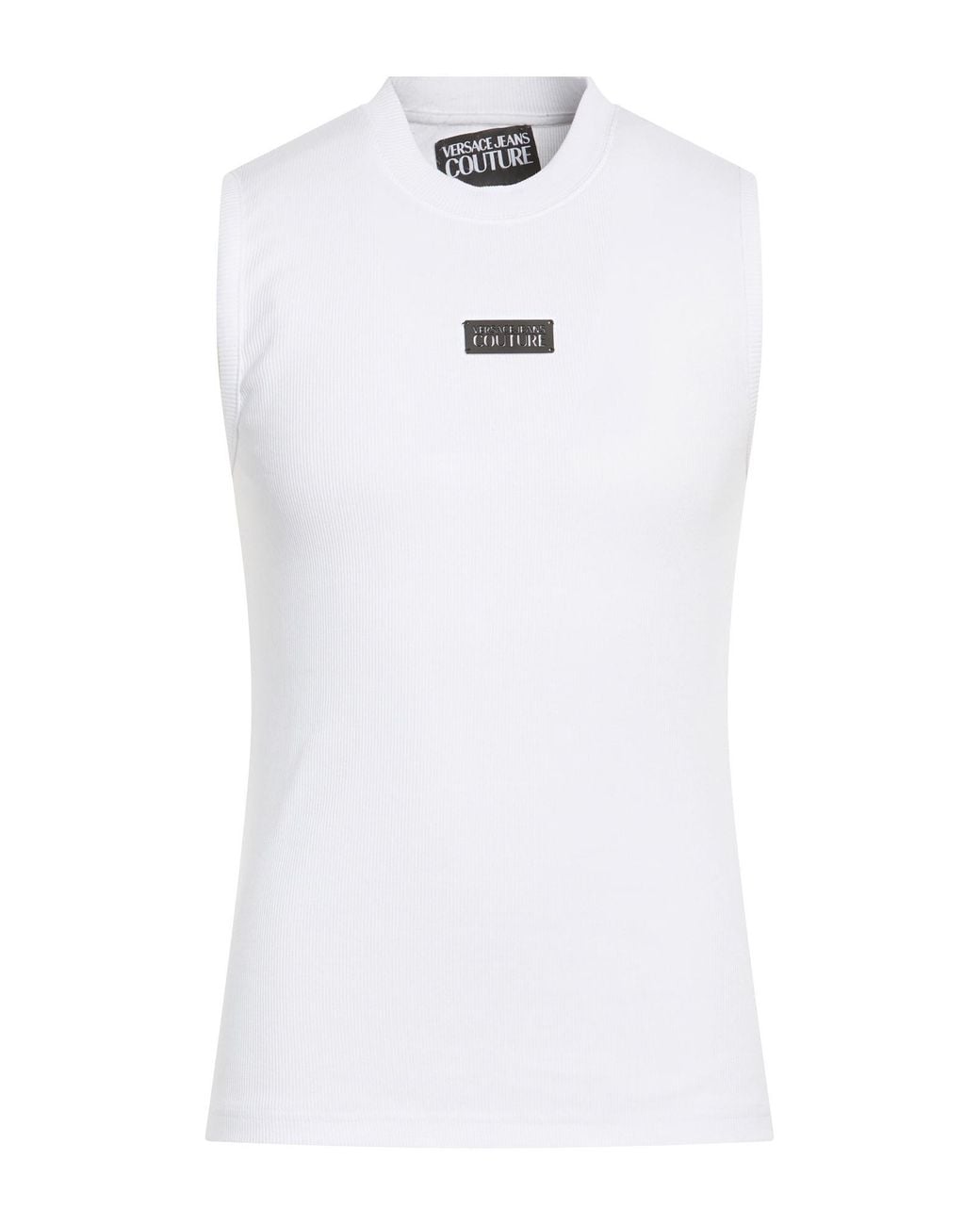 Versace Jeans Couture White T-Shirt Cotton, Elastane for men
