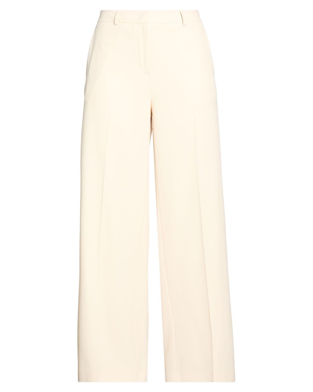 Blugirl Blumarine Natural Pants Polyester, Viscose, Elastane