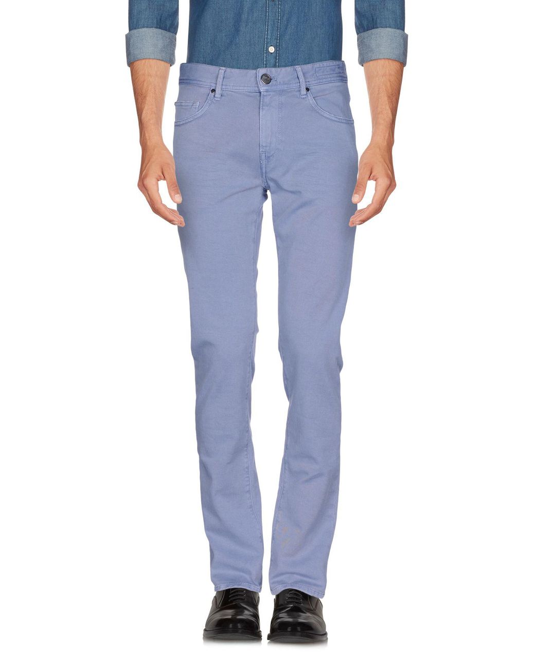 Pt05 Leather Casual Pants in Lilac (Purple) for Men - Lyst