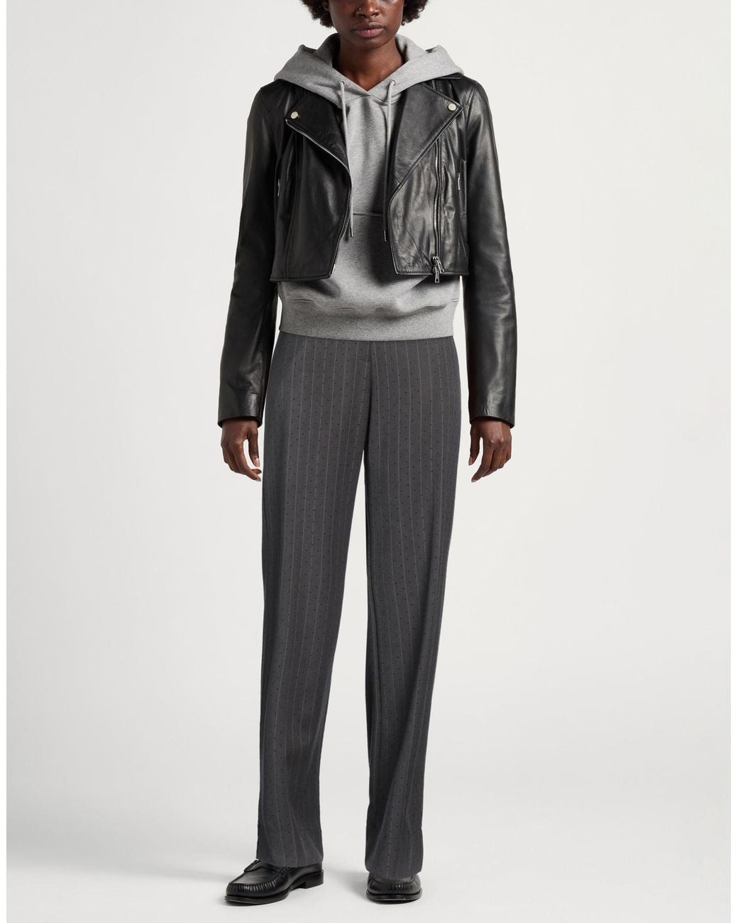 Gaelle Paris Gray Pants Polyester, Elastane