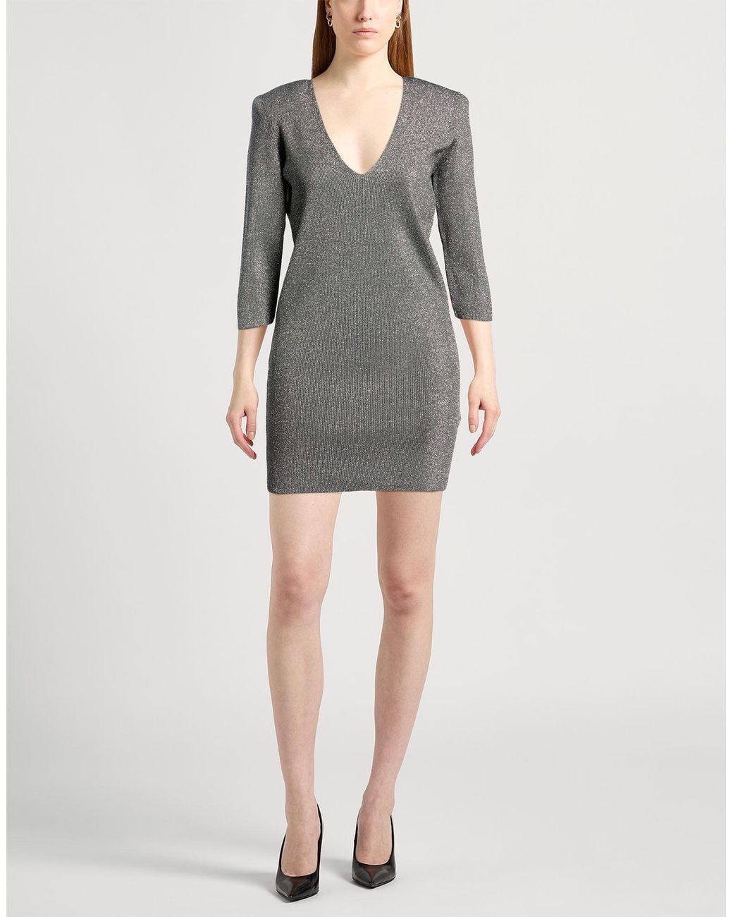 Liviana Conti Gray Mini Dress