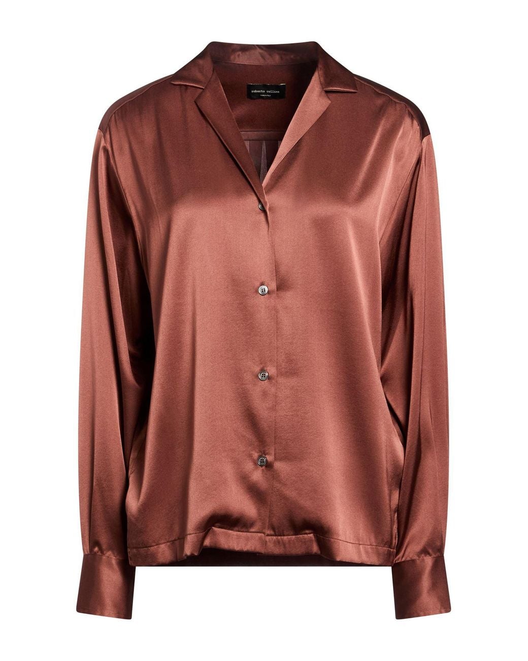 Camisa Roberto Collina de color Brown