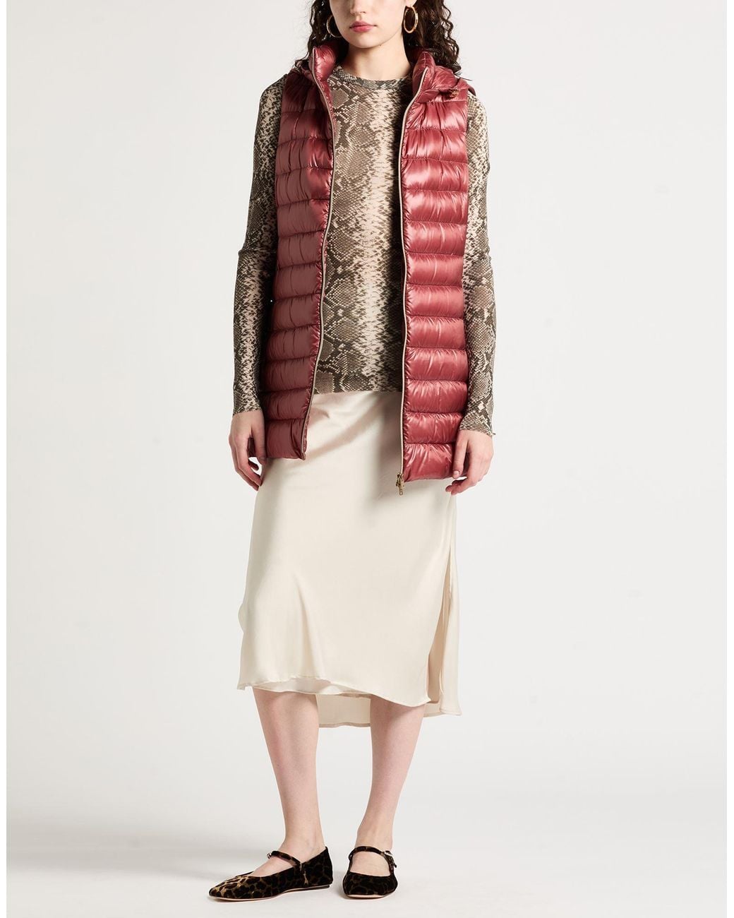 Herno Red Puffer Polyamide