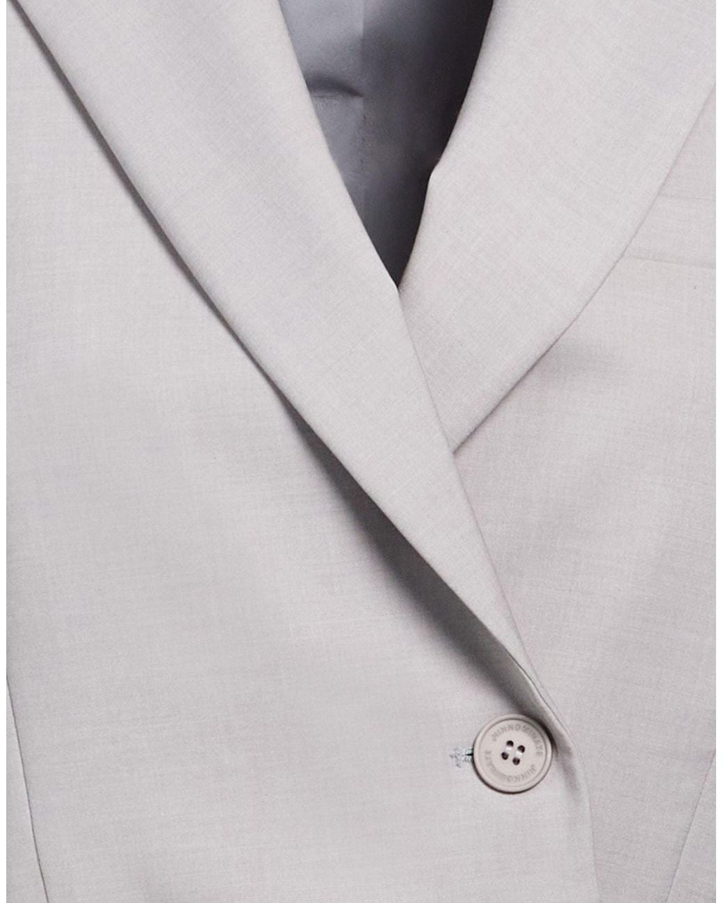 hinnominate Gray Light Blazer Polyester, Viscose, Elastane