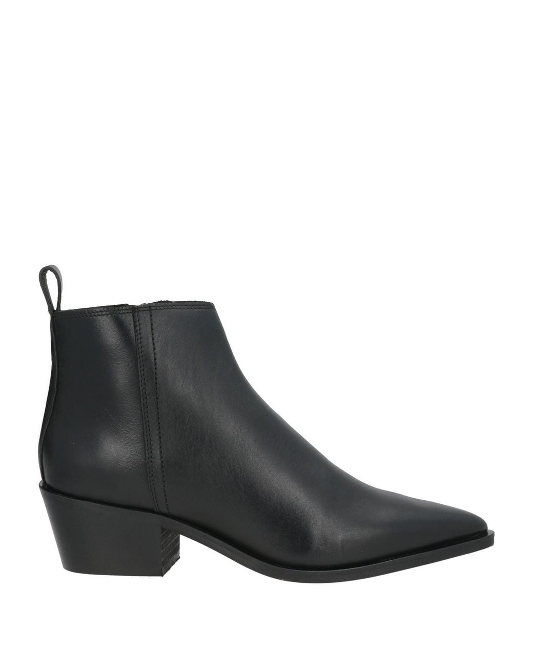 Calvin Klein Black Ankle Boots Leather