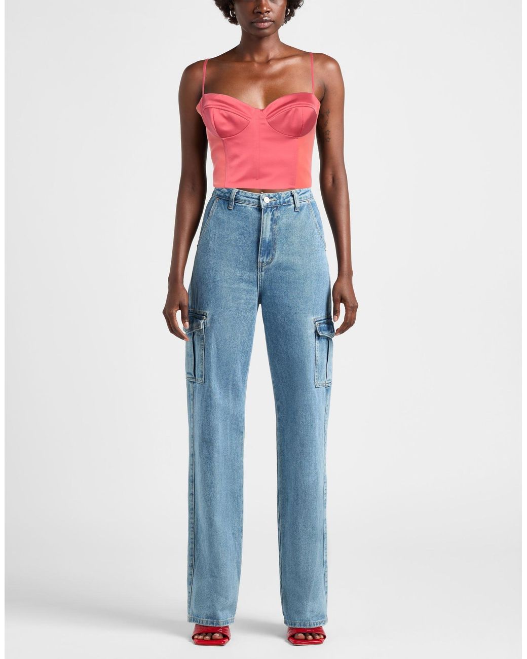 Hanita Pink Coral Top Polyester, Elastane
