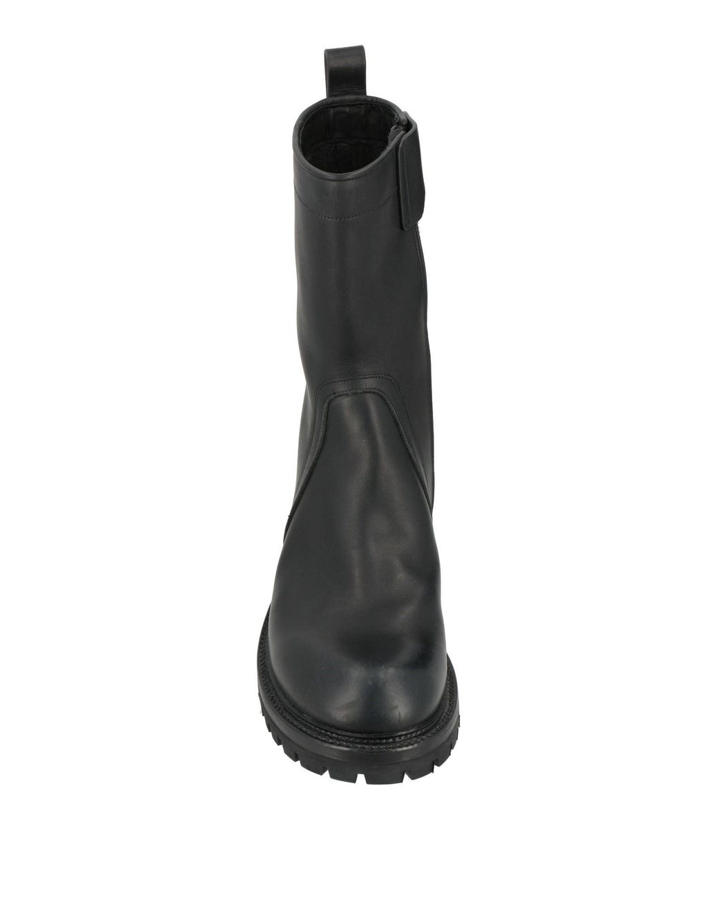 Rick Owens Black Boot Leather for men