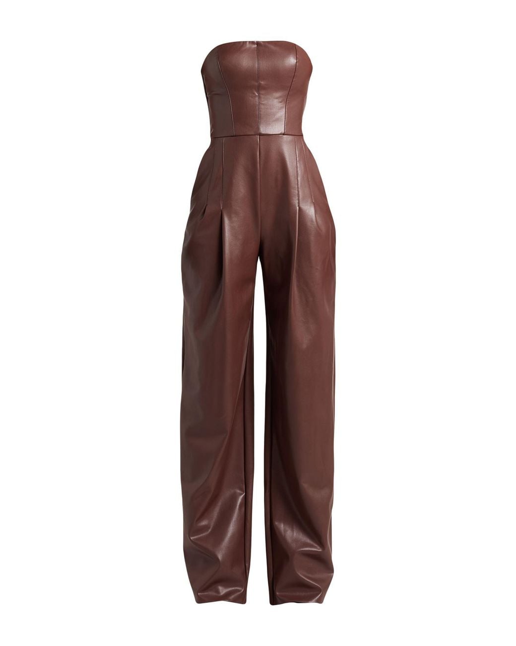 Elisabetta Franchi Purple Chocolate Jumpsuit Viscose, Elastane, Polyurethane