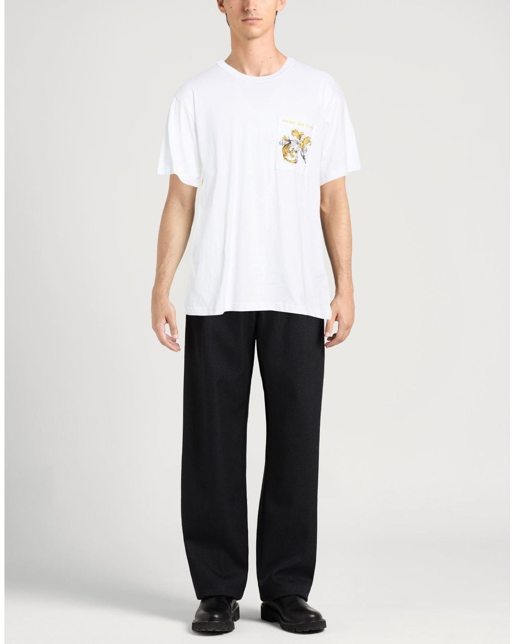 Versace Jeans Couture White T-Shirt Cotton for men