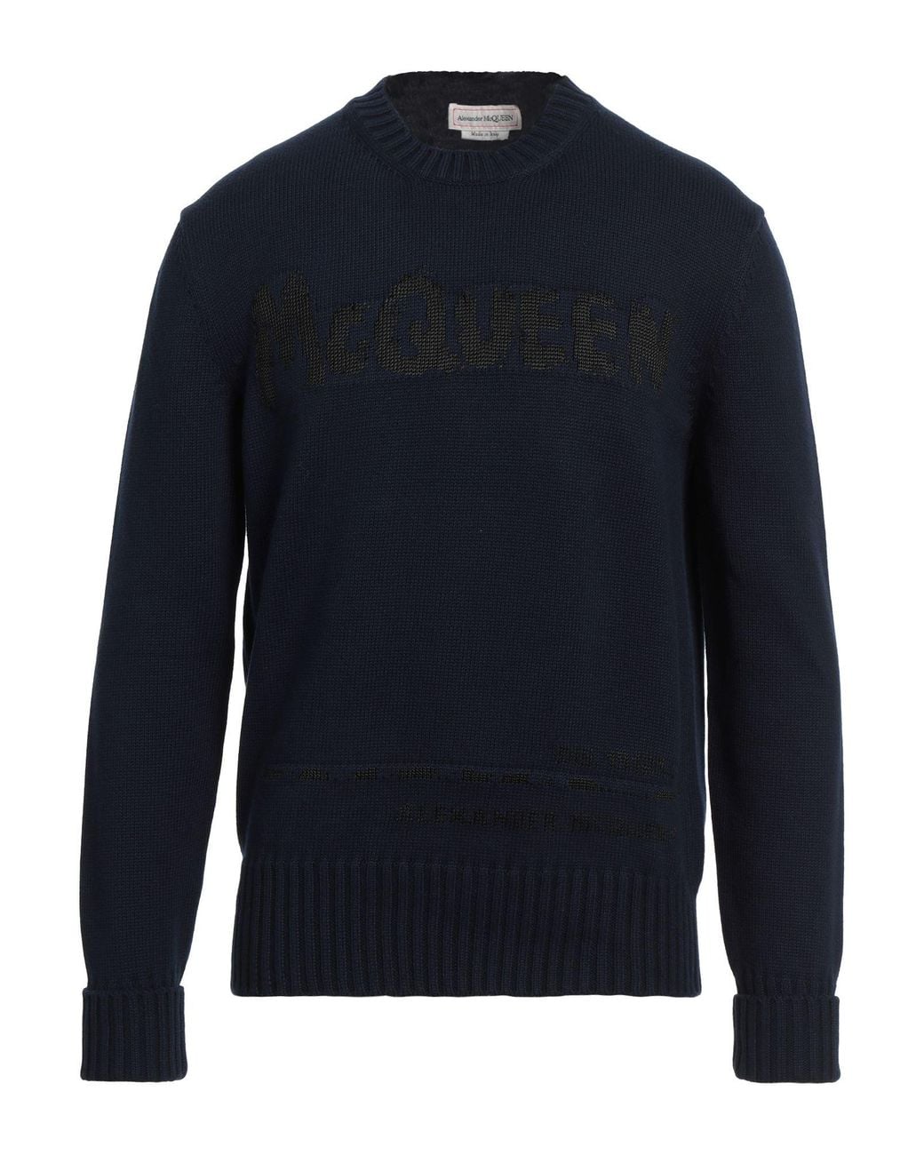 Pullover McQueen de hombre de color Blue