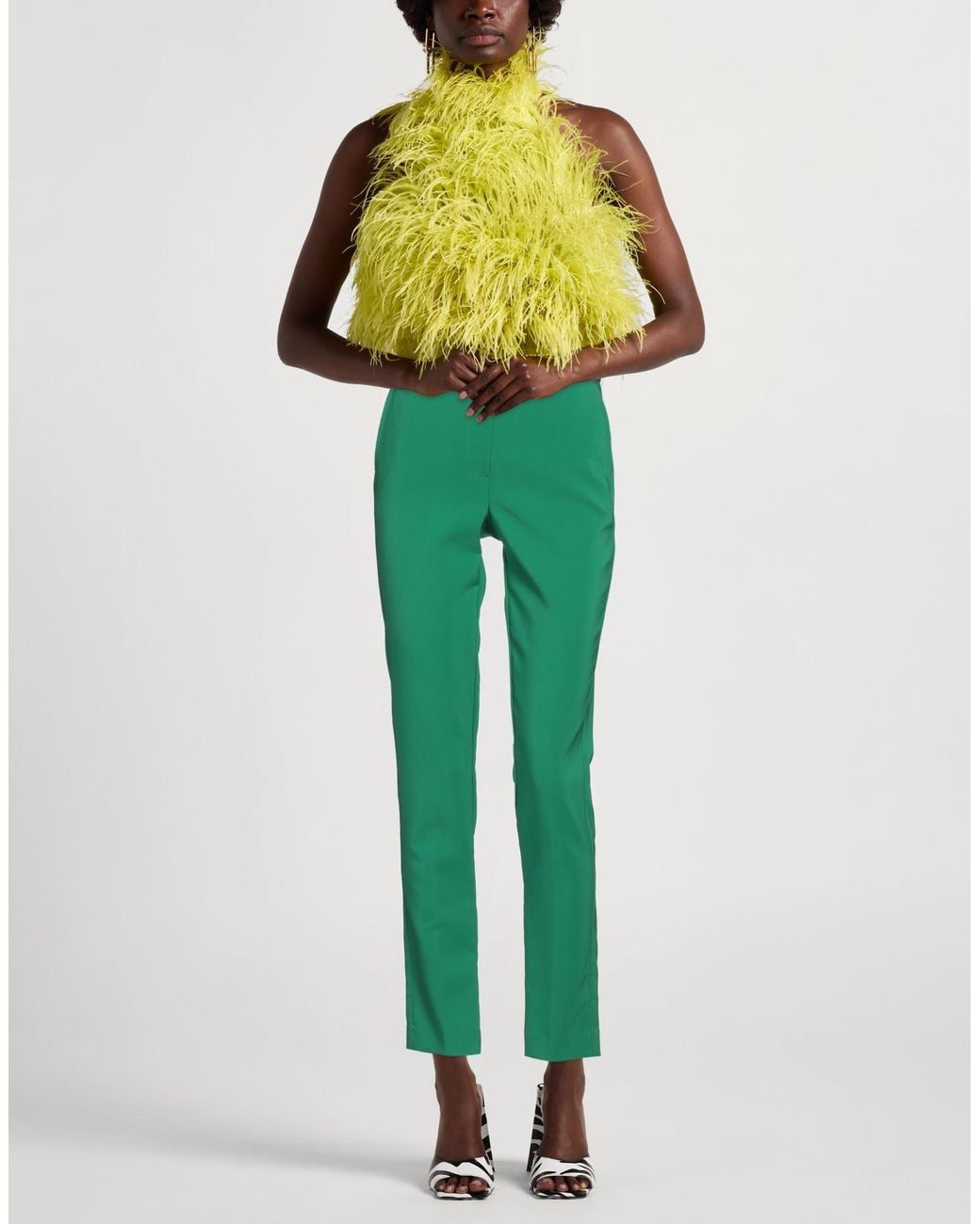 Kocca Green Pants Polyester, Elastane