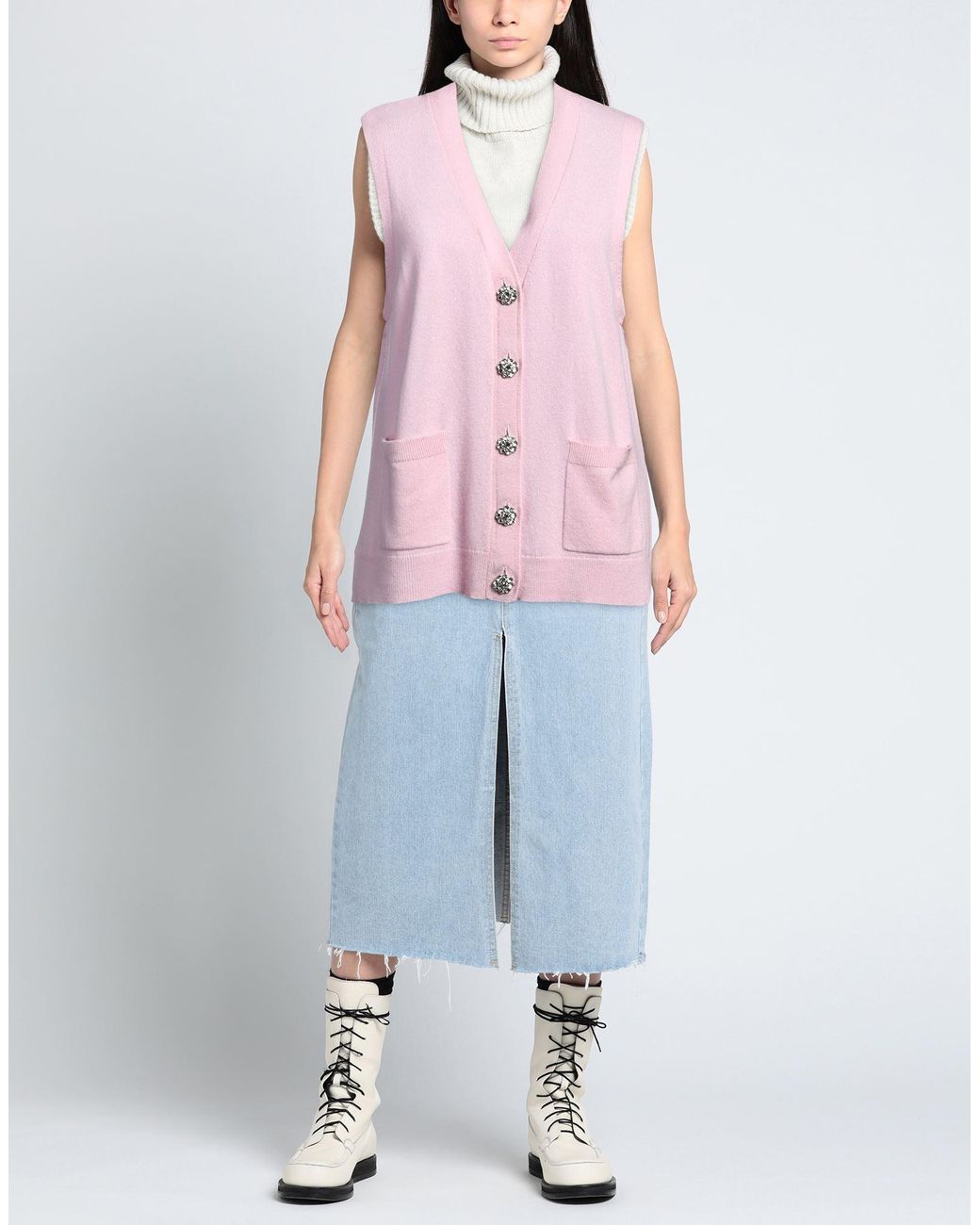 Ganni Pink Cardigan