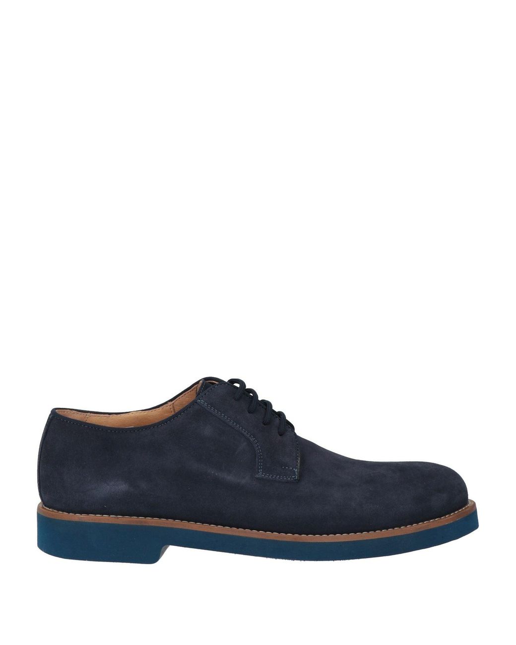 AGOSTINO DIANA Blue Lace-Up Shoes Leather for men
