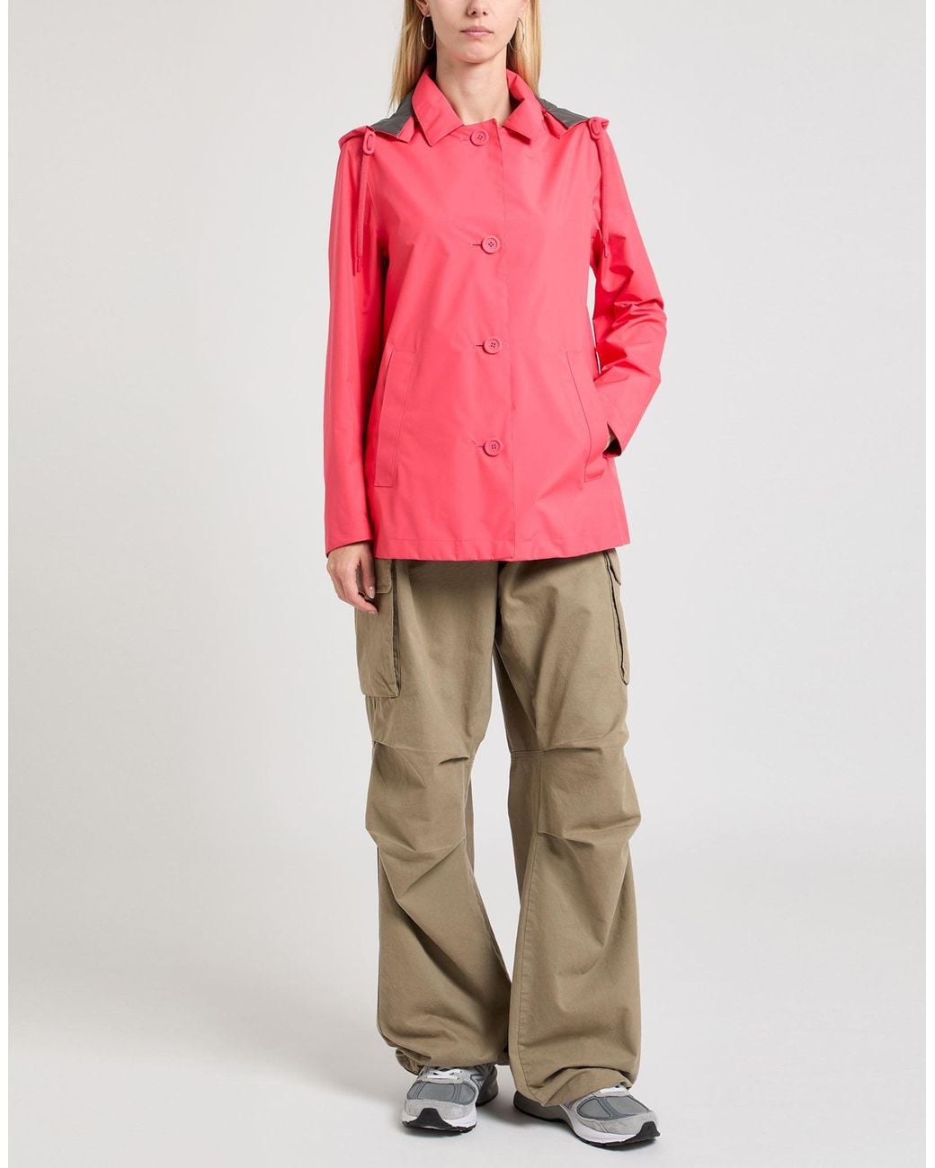 Herno Pink Overcoat & Trench Coat