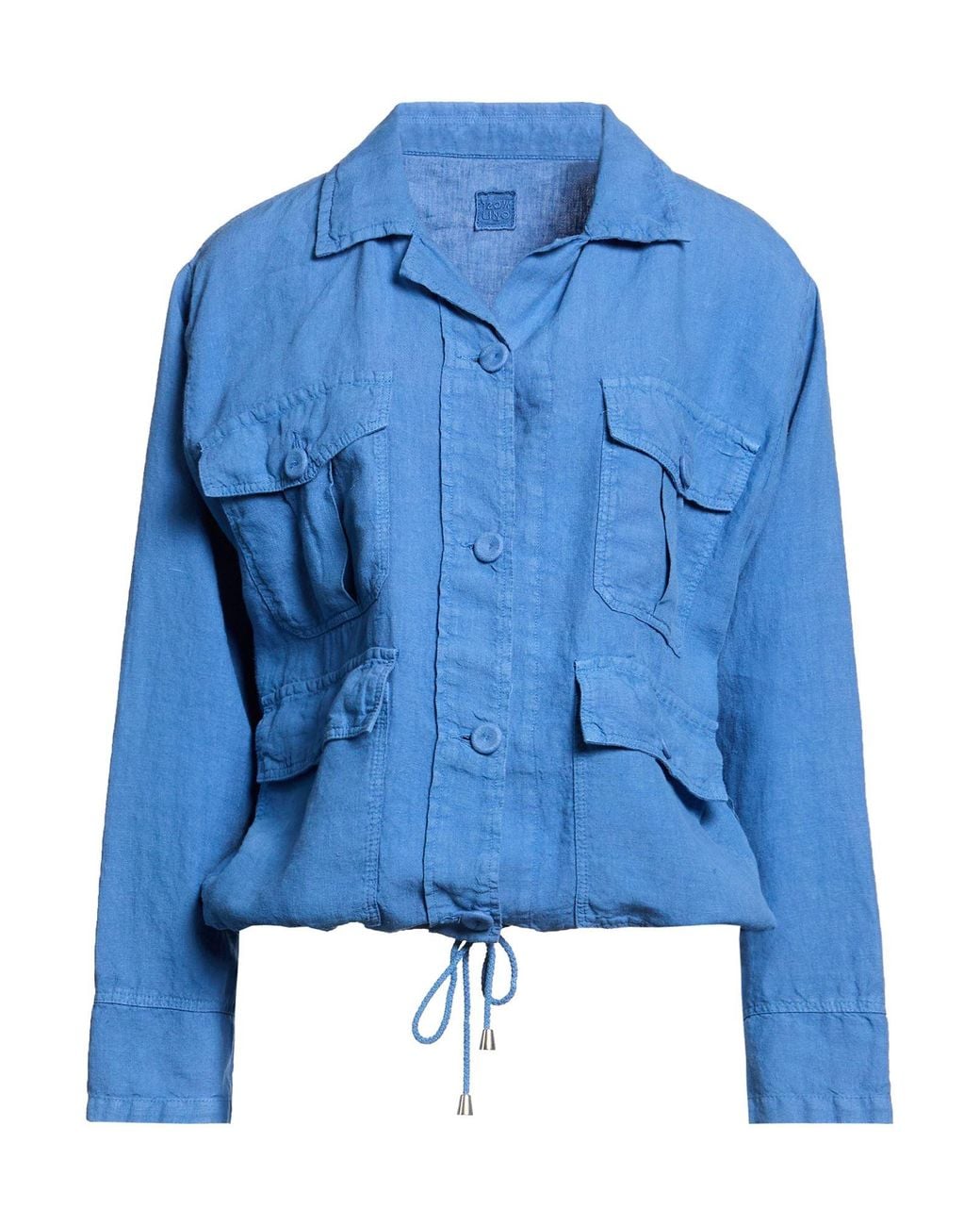 120% Lino Blue Jacket Linen