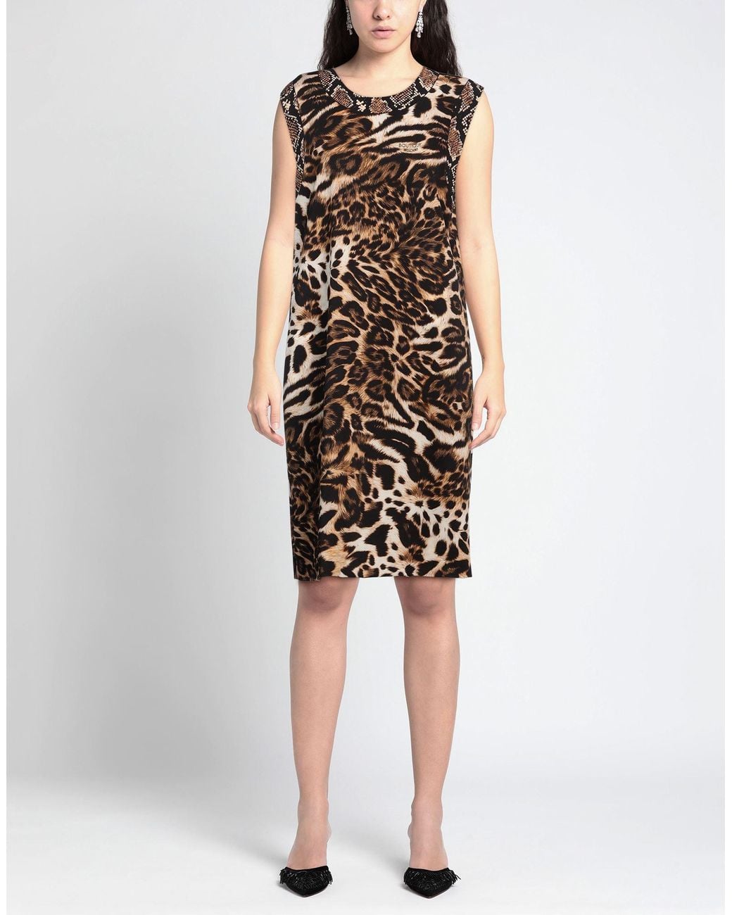 Boutique Moschino Black Mini Dress Polyester, Elastane