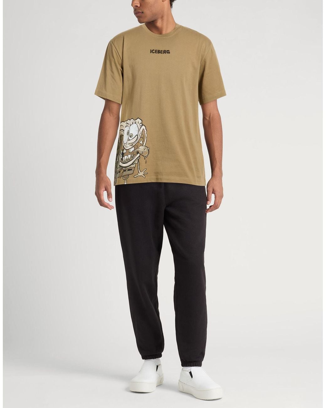 Camiseta Iceberg de hombre de color Natural