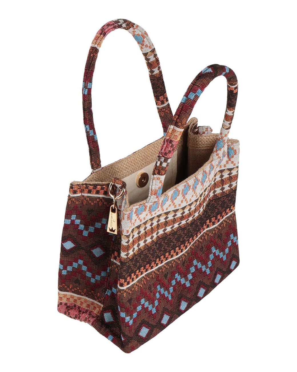 La Milanesa Brown Handbag Textile Fibers