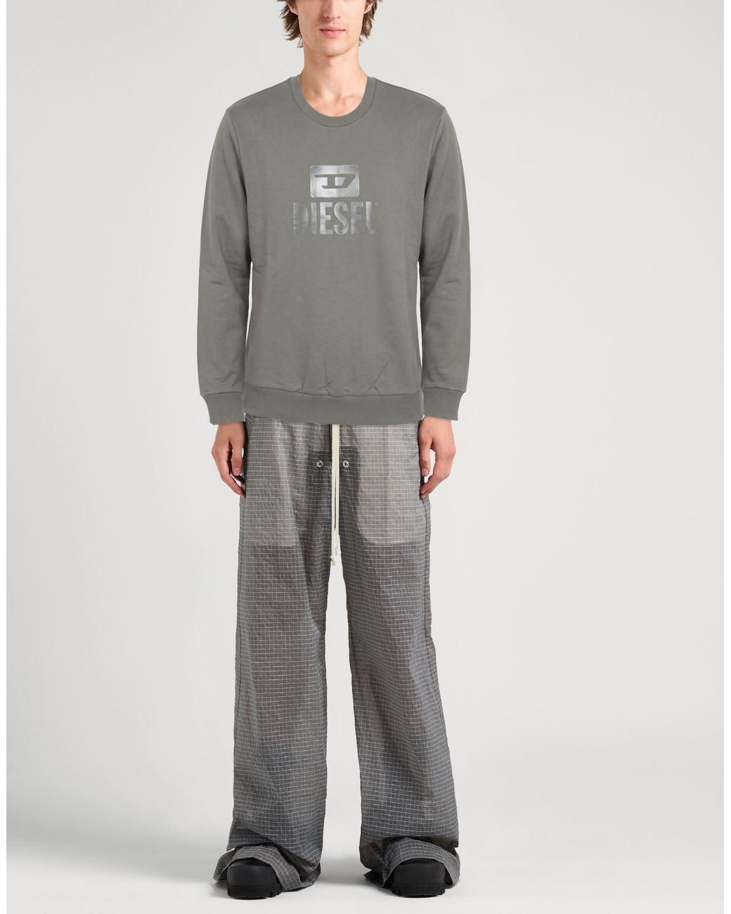 DIESEL Gray Sweatshirt for men