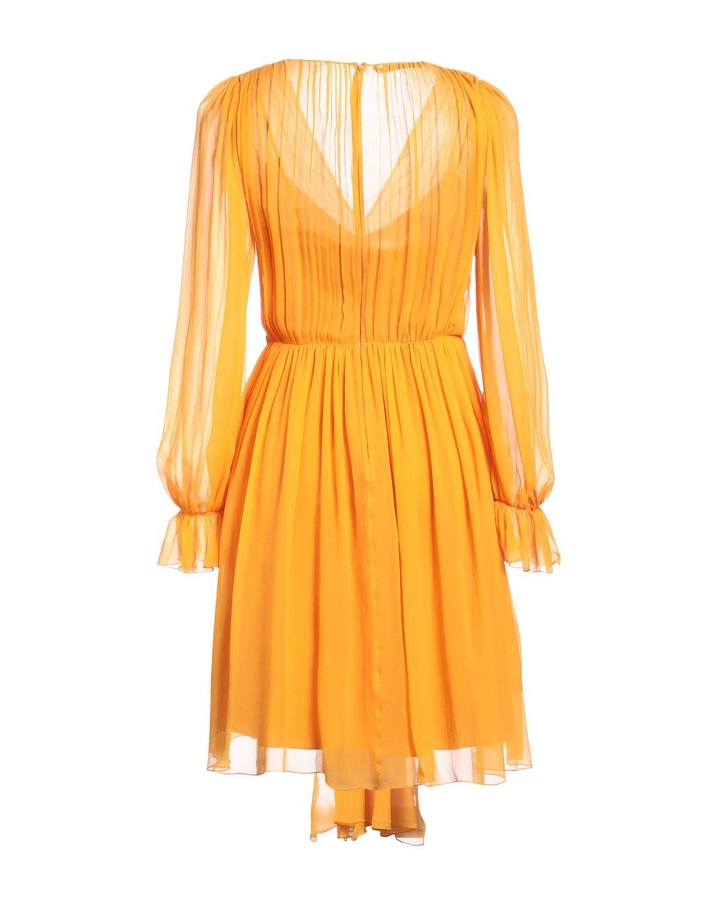 Alberta Ferretti Orange Midi Dress