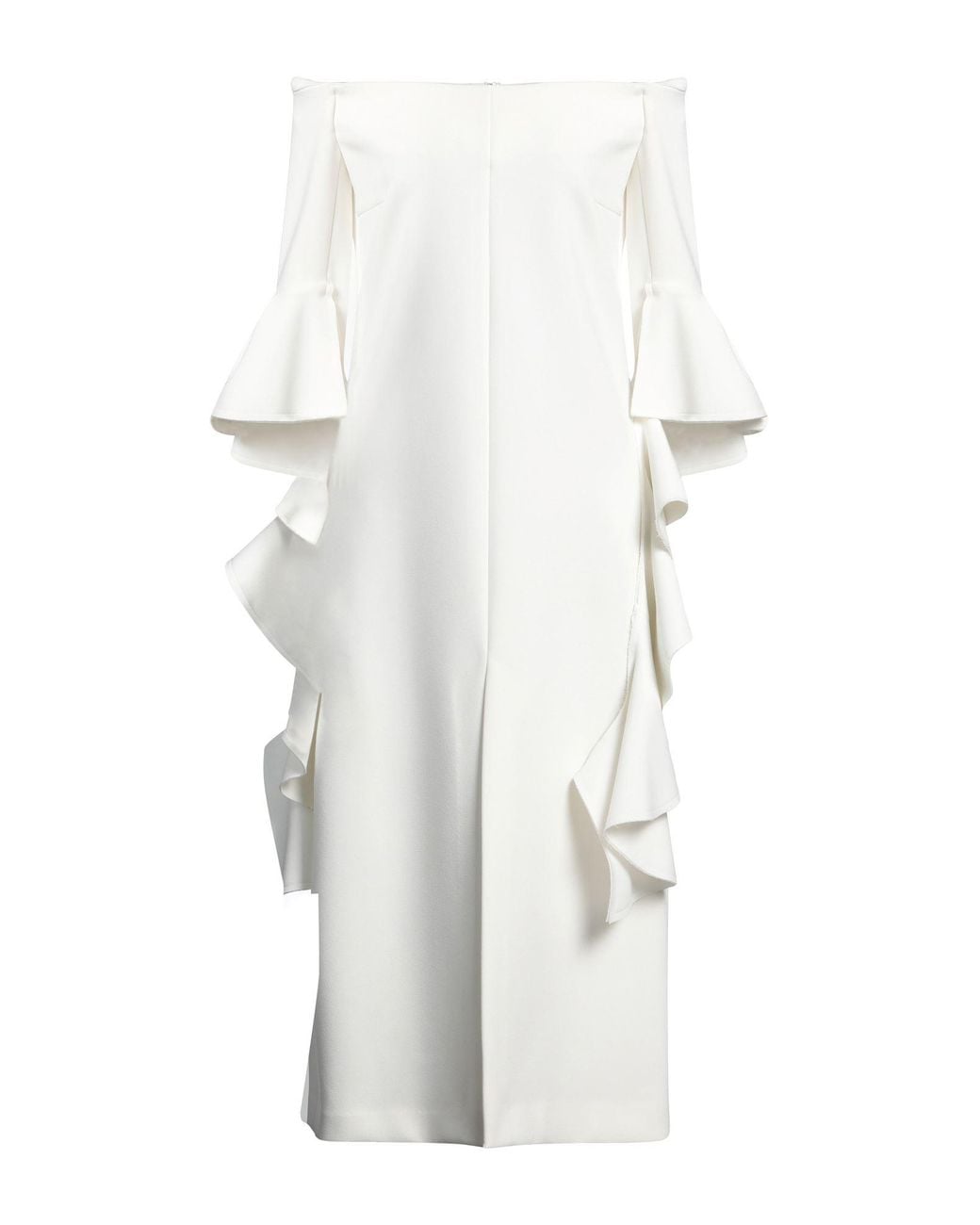 Ellery White Midi Dress Polyester
