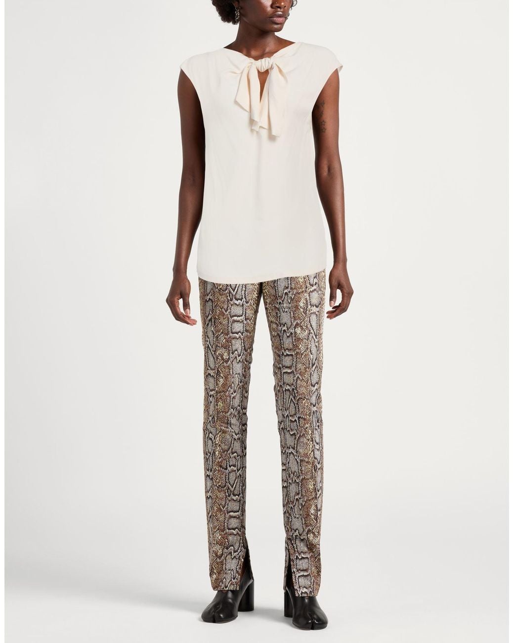 Pinko White Top Acetate, Silk