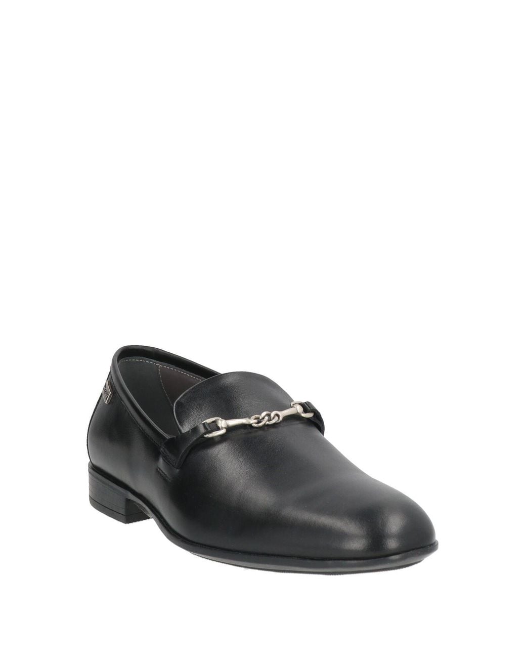 Pollini Gray Loafers Calfskin for men