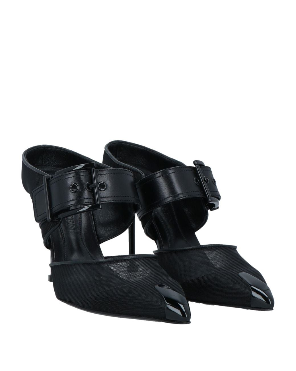 McQueen Black Mules & Clogs