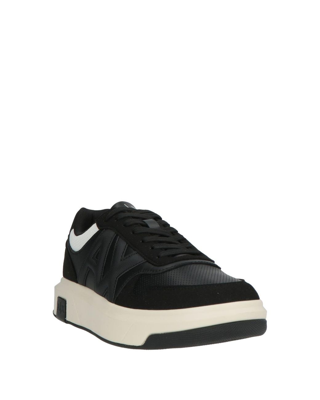 ARMANI EXCHANGE Black Sneakers Polyester, Polyurethane for men