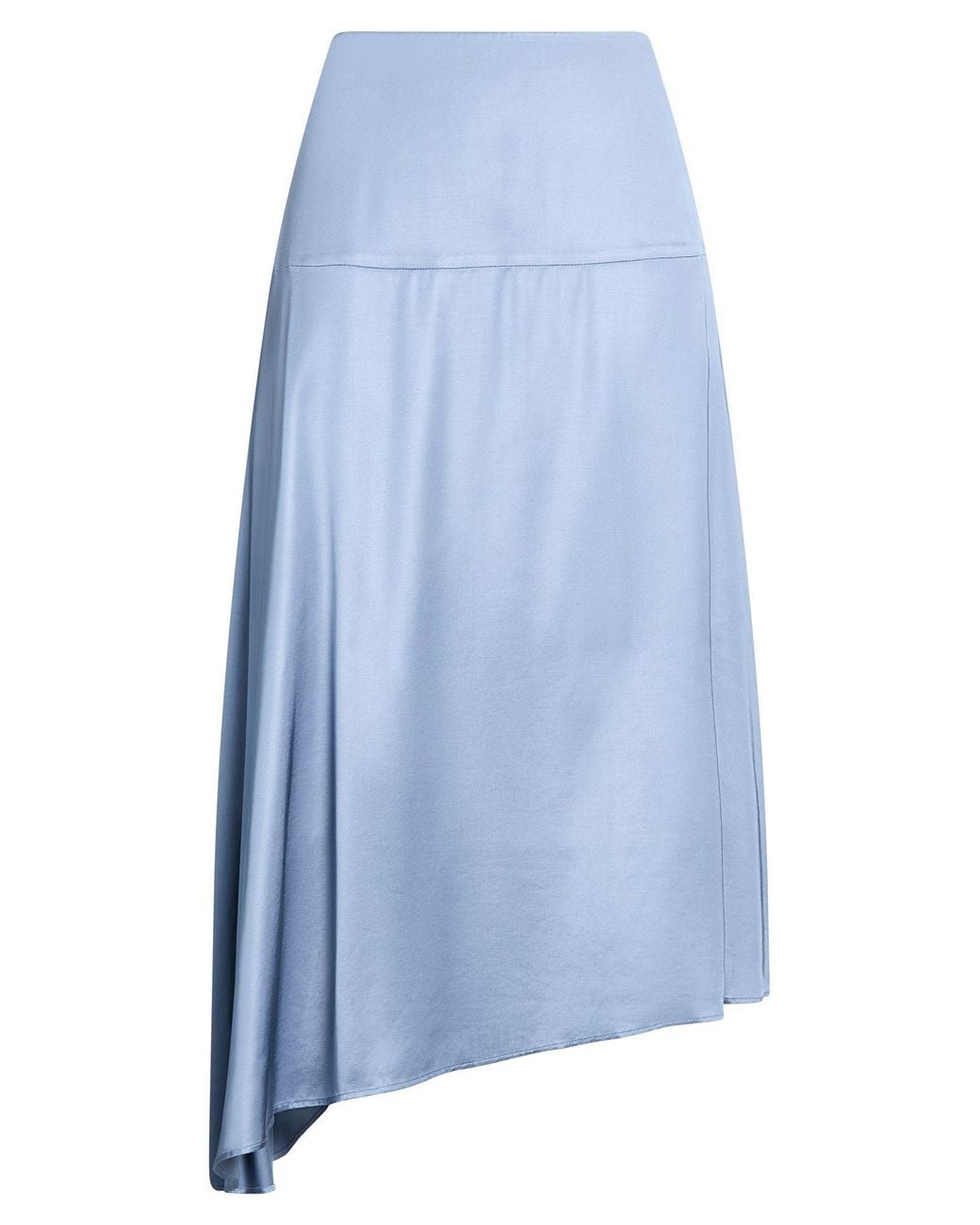 Peserico Blue Midi Skirt Viscose